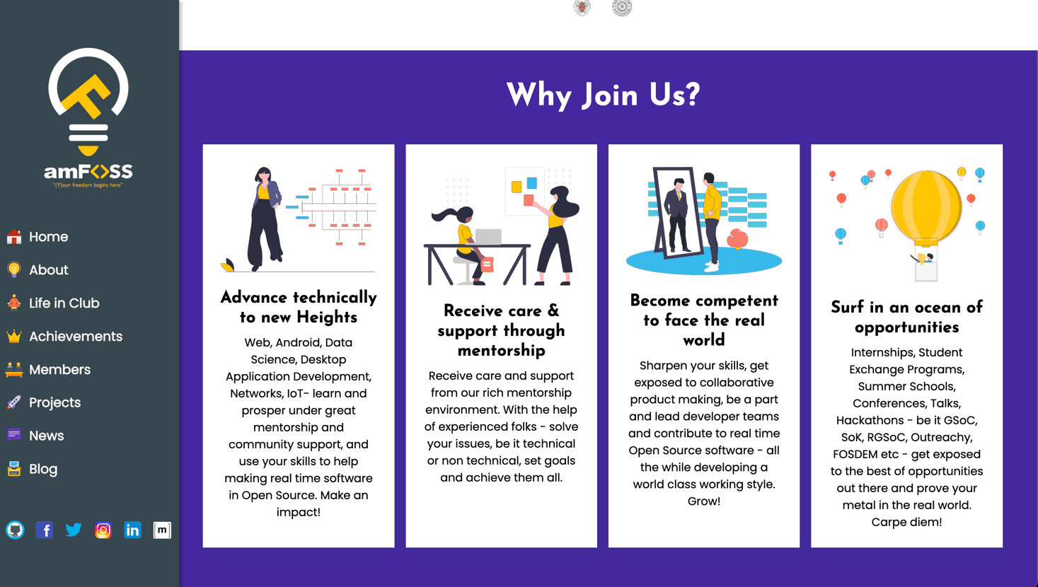 Why Join amFOSS